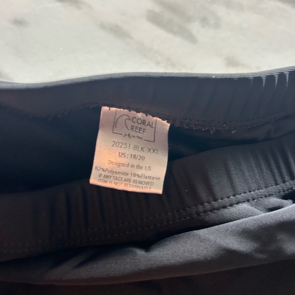 Coral Reef Sun Baked Swim Bottoms Black XXL - Picture 4 of 5